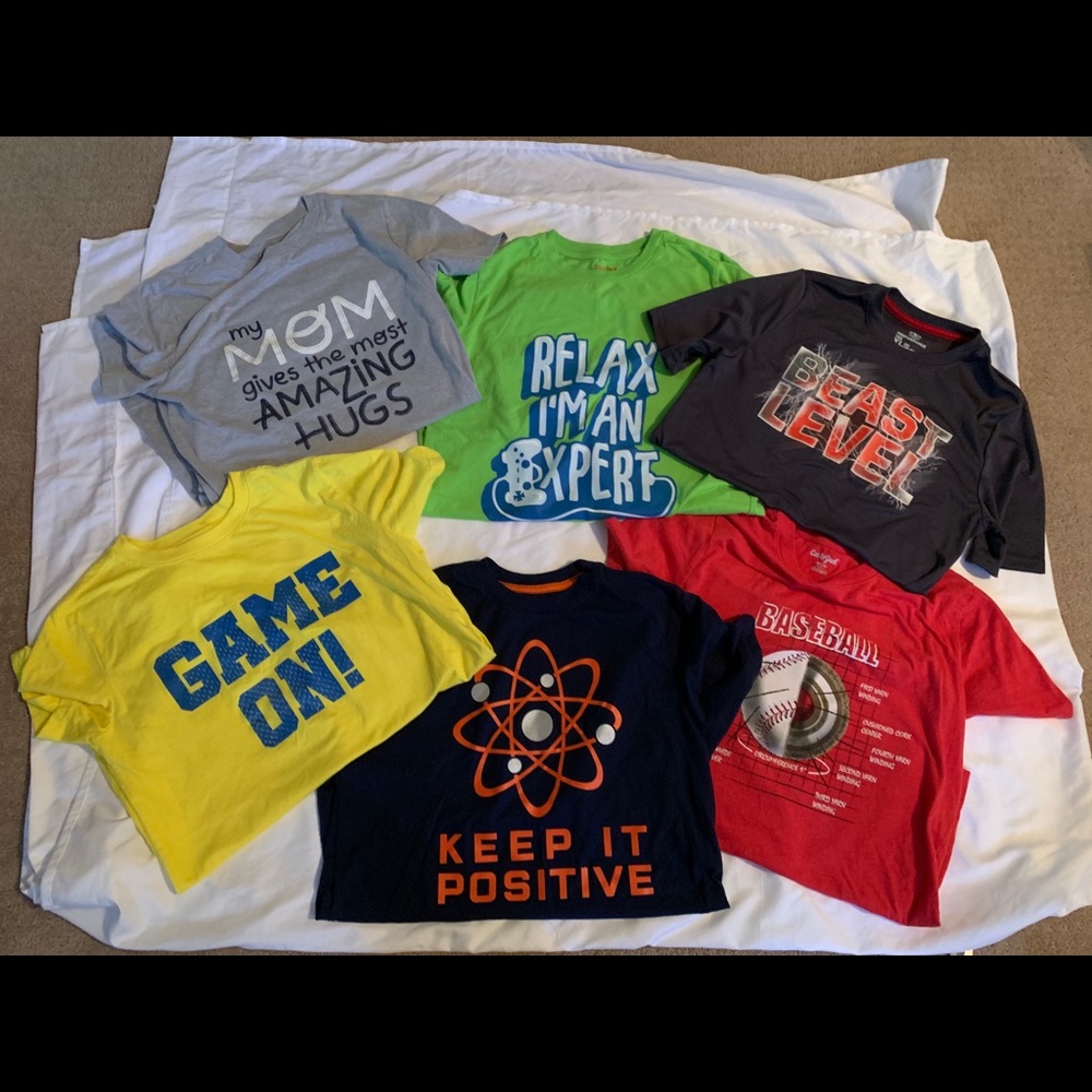 Youth XL short sleeve shirt assortment (x6) EUC